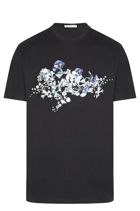 givenchy floral logo tee|Givenchy shirt prices.